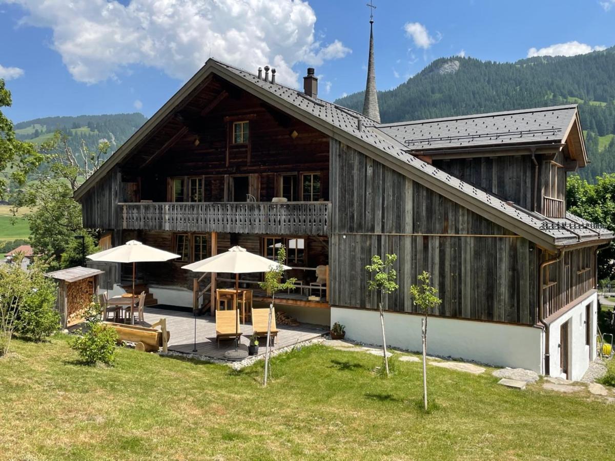 Alpen Charme - Chalet D'Hotes Et Spa Bed & Breakfast Gsteig Exterior photo